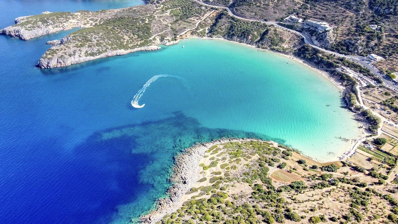 A Blue Flag beach in Crete, Greece