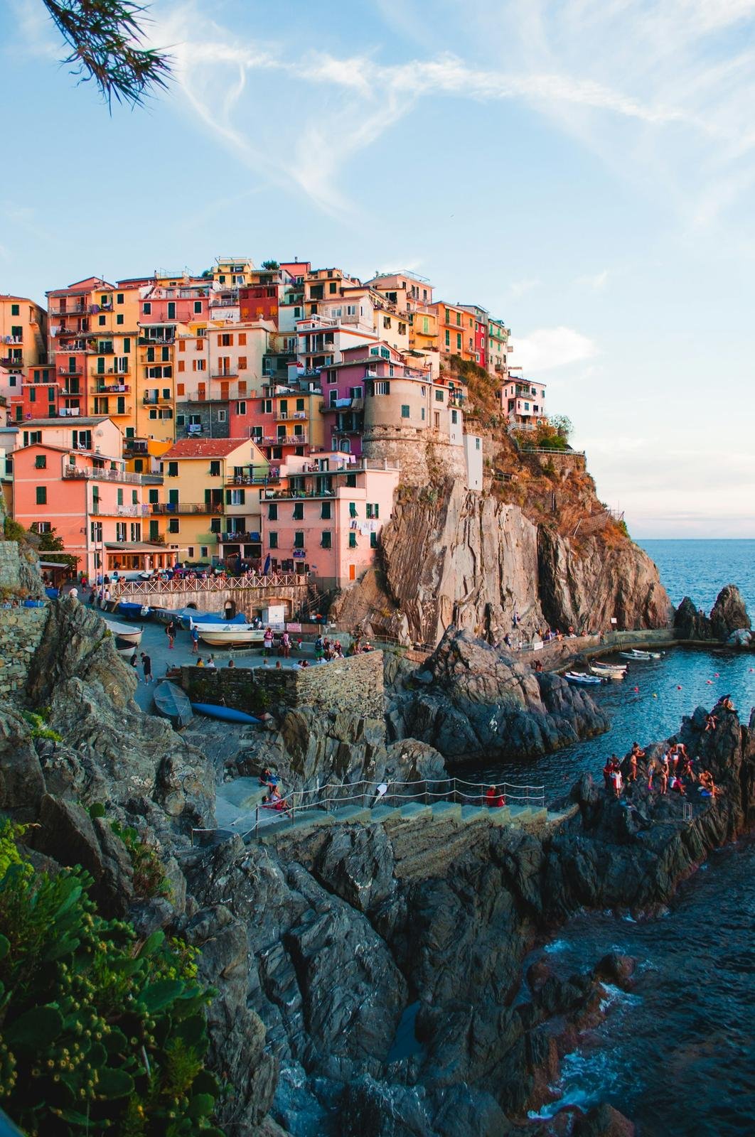 The Ligurian coast at Manarola, Italy