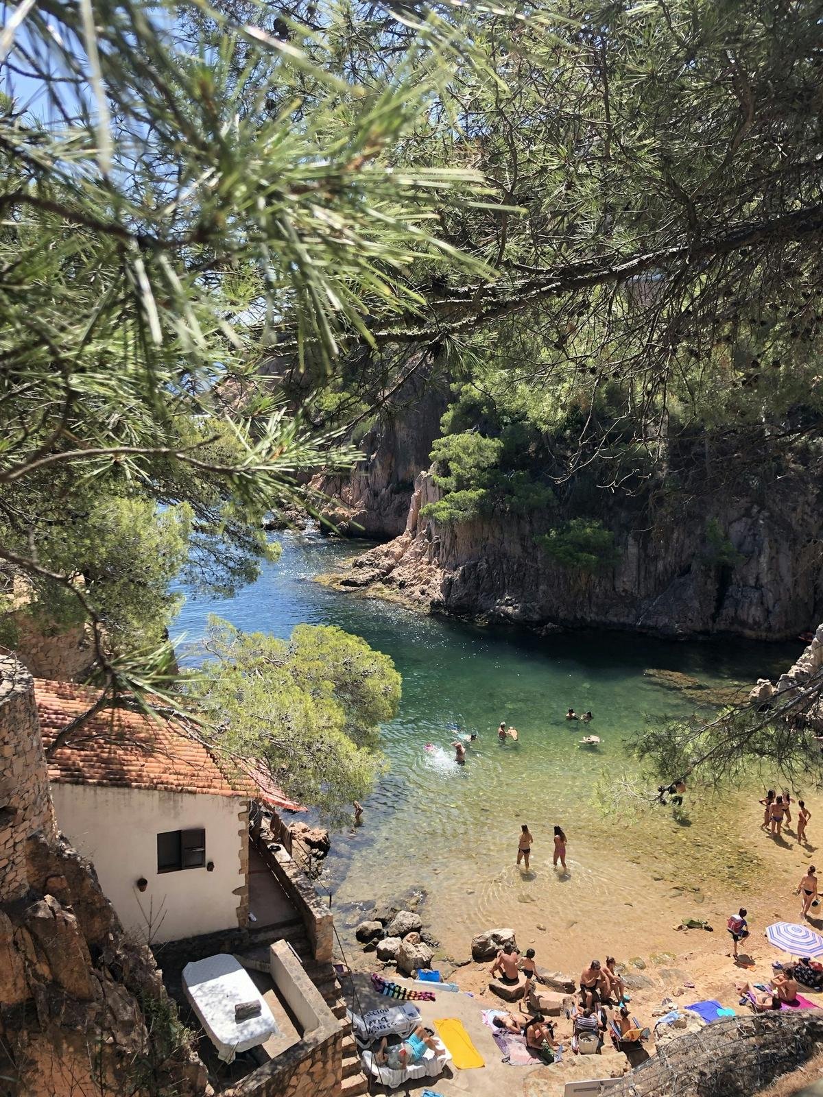 Blue Flag beach on the Spanish Costa Brava